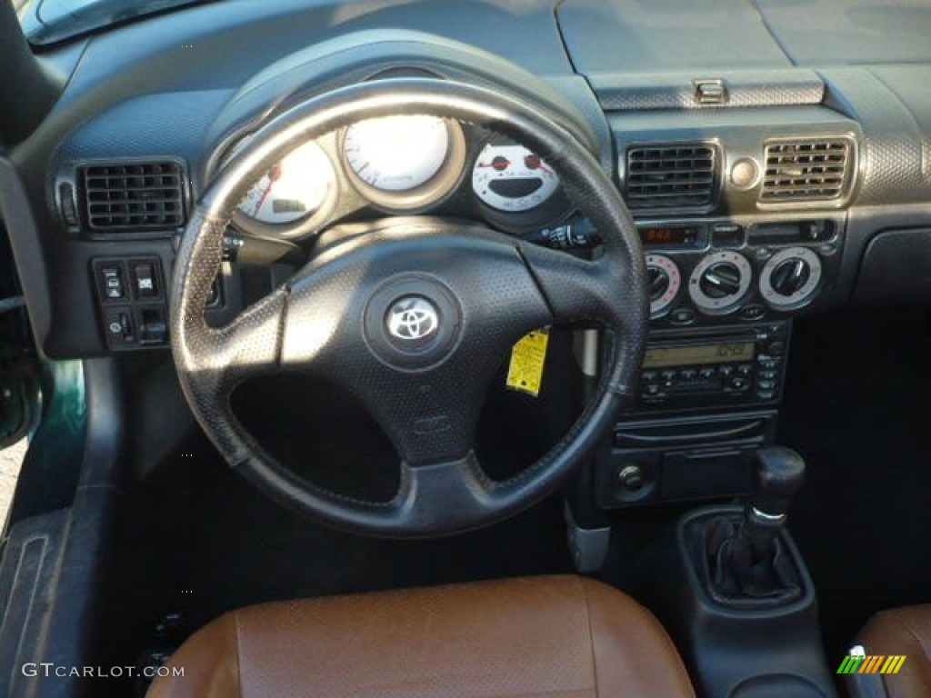 2002 MR2 Spyder Roadster - Electric Green / Tan photo #12