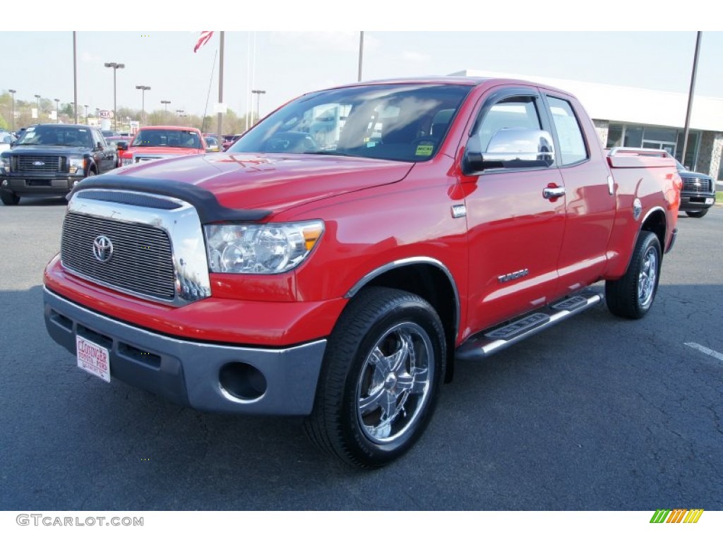 2008 Tundra Double Cab - Radiant Red / Black photo #7