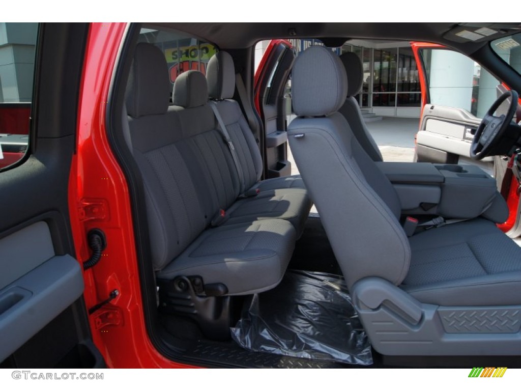 2012 F150 XLT SuperCab - Race Red / Steel Gray photo #10