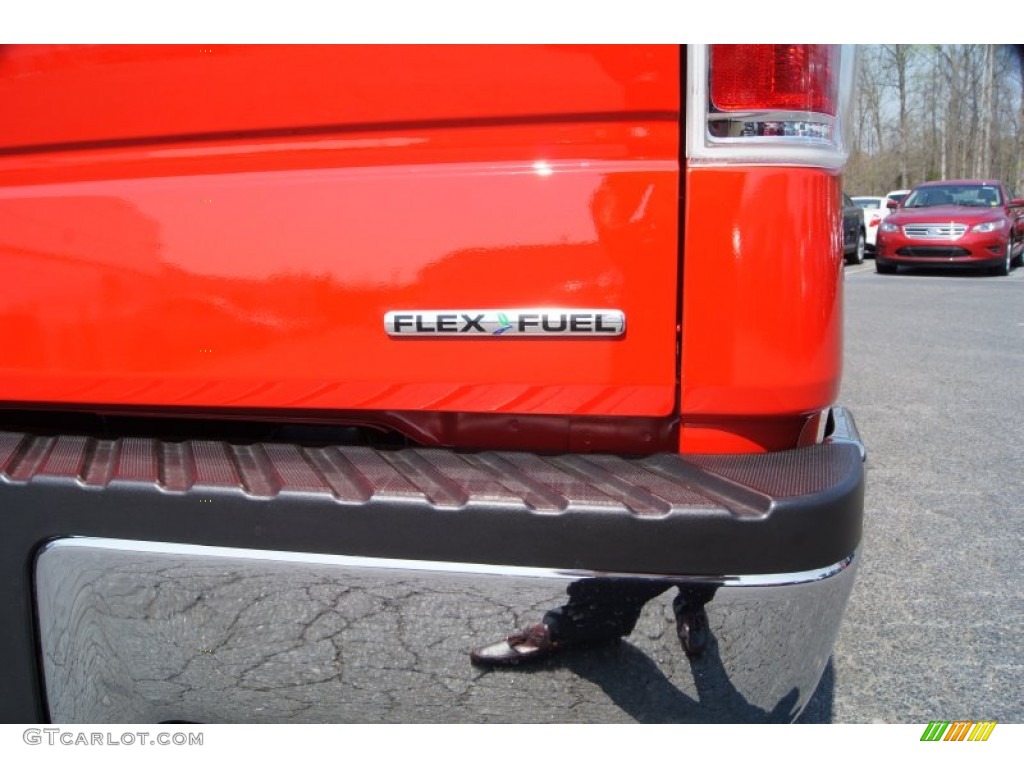 2012 F150 XLT SuperCab - Race Red / Steel Gray photo #17