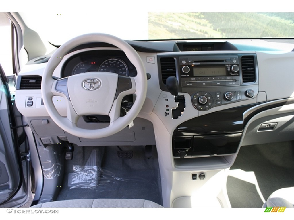 2012 Sienna V6 - Silver Sky Metallic / Light Gray photo #10