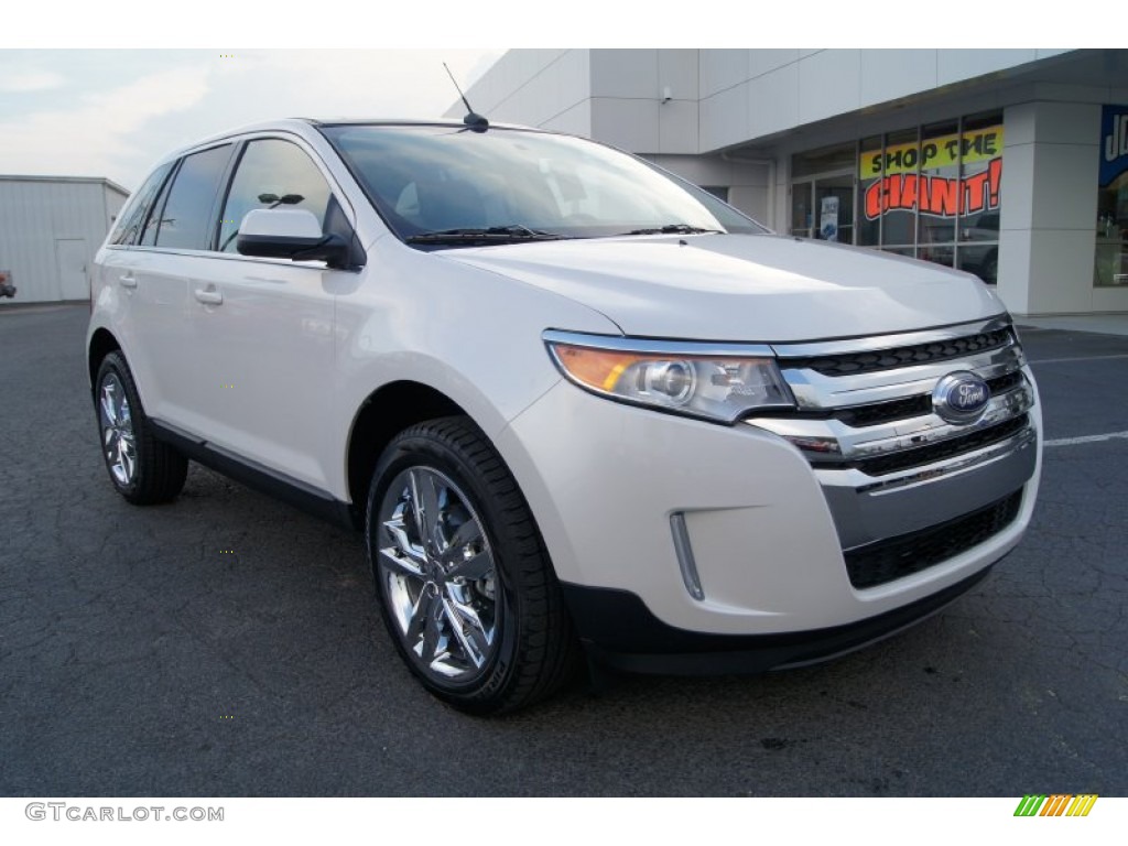 2012 Edge Limited - White Platinum Metallic Tri-Coat / Charcoal Black photo #2
