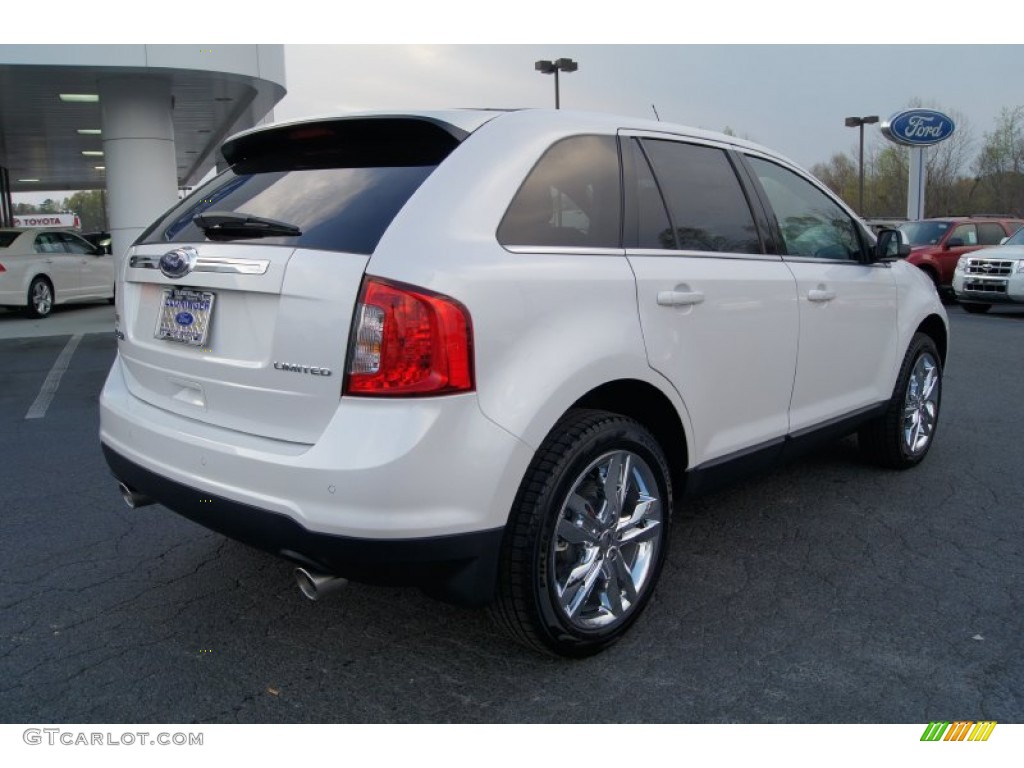 2012 Edge Limited - White Platinum Metallic Tri-Coat / Charcoal Black photo #3