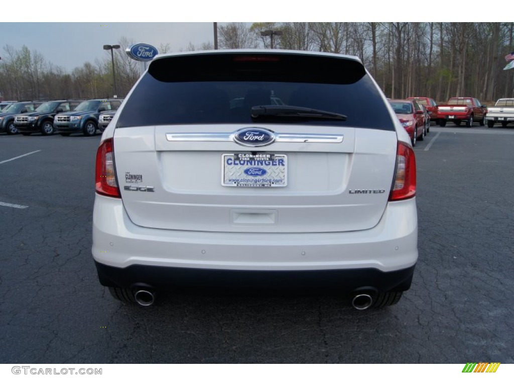 2012 Edge Limited - White Platinum Metallic Tri-Coat / Charcoal Black photo #4