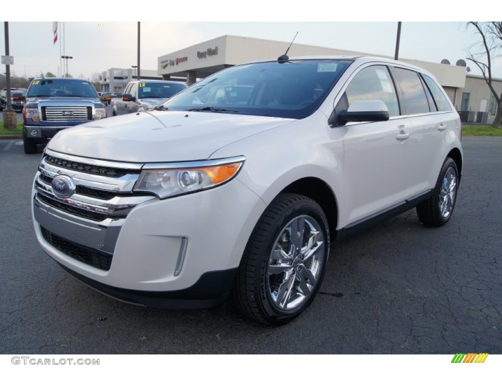 2012 Edge Limited - White Platinum Metallic Tri-Coat / Charcoal Black photo #6