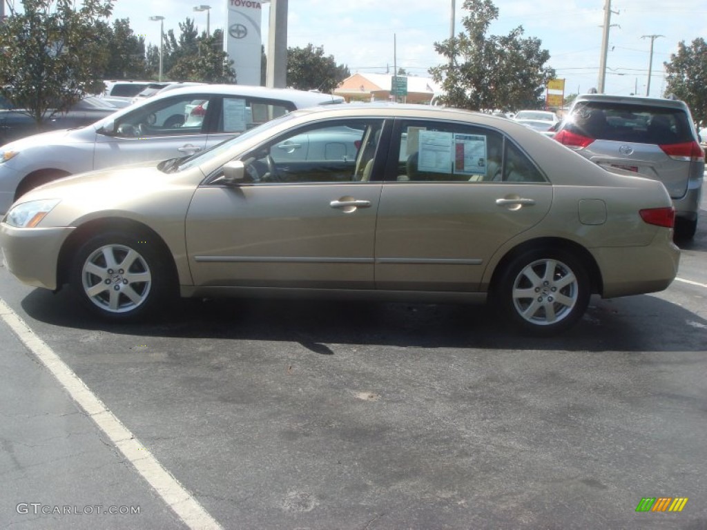 2005 Accord EX-L V6 Sedan - Desert Mist Metallic / Ivory photo #4