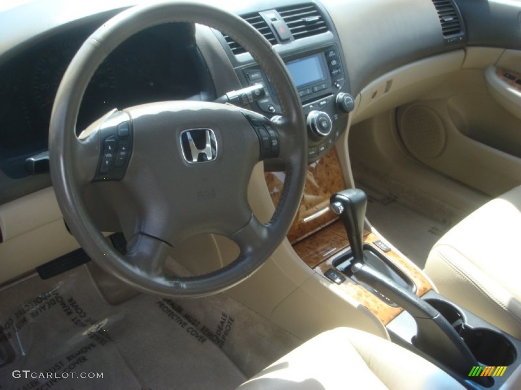 2005 Accord EX-L V6 Sedan - Desert Mist Metallic / Ivory photo #11