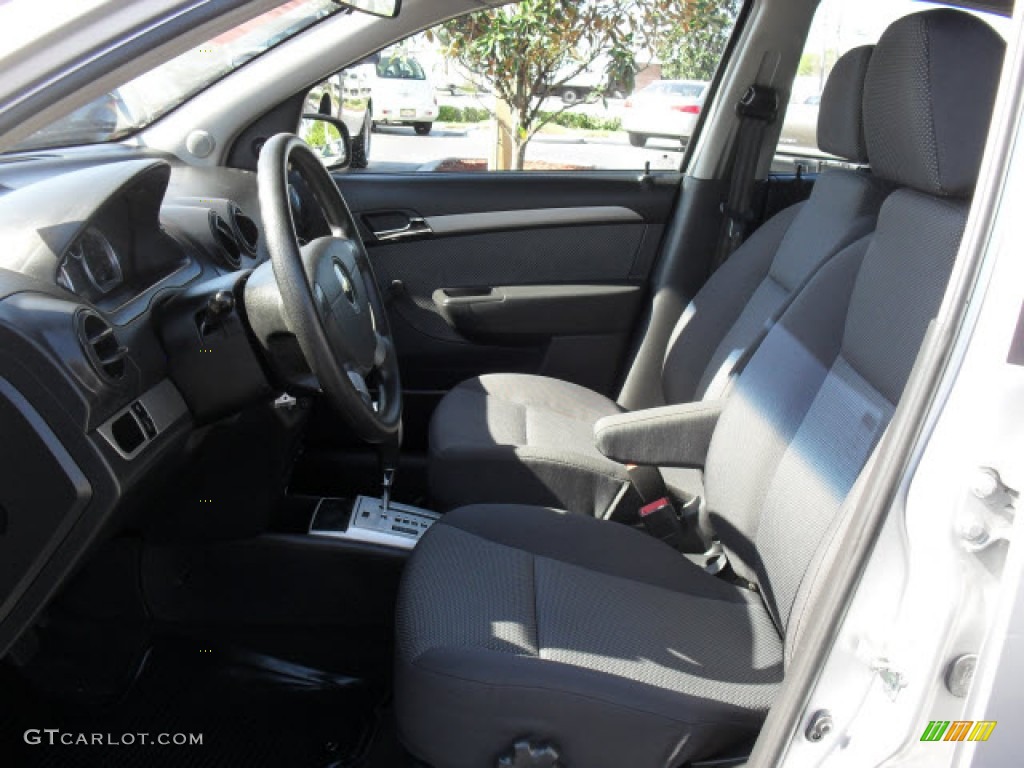 Charcoal Interior 2009 Chevrolet Aveo LT Sedan Photo #62653005