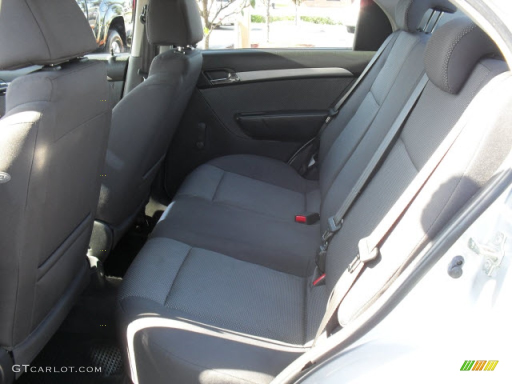 2009 Chevrolet Aveo LT Sedan Rear Seat Photo #62653015