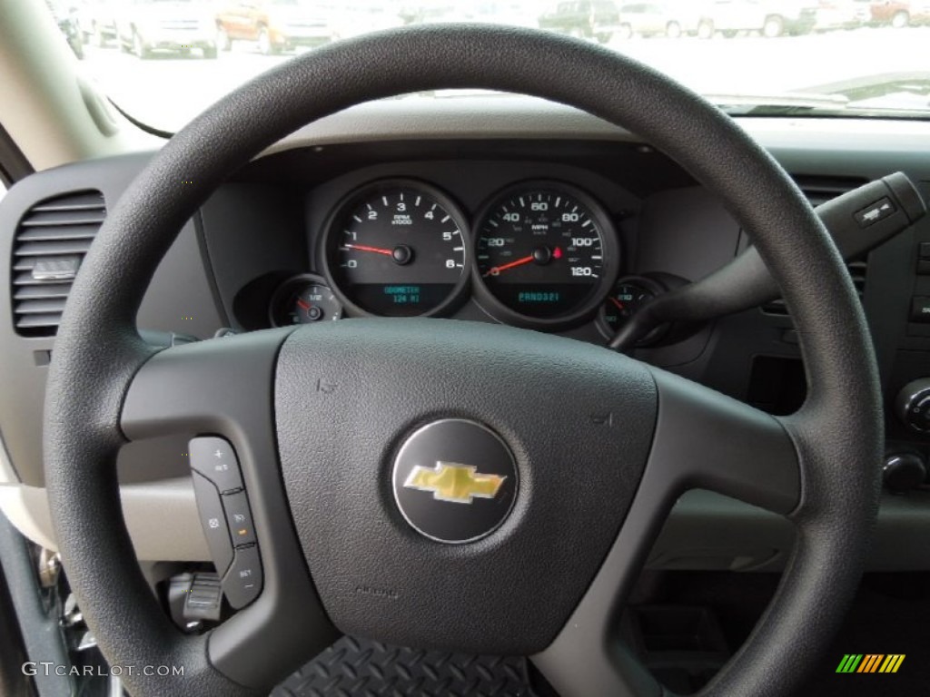 2012 Silverado 1500 LS Extended Cab 4x4 - Blue Granite Metallic / Dark Titanium photo #13