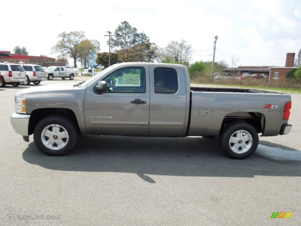 2012 Silverado 1500 LT Extended Cab 4x4 - Graystone Metallic / Ebony photo #4