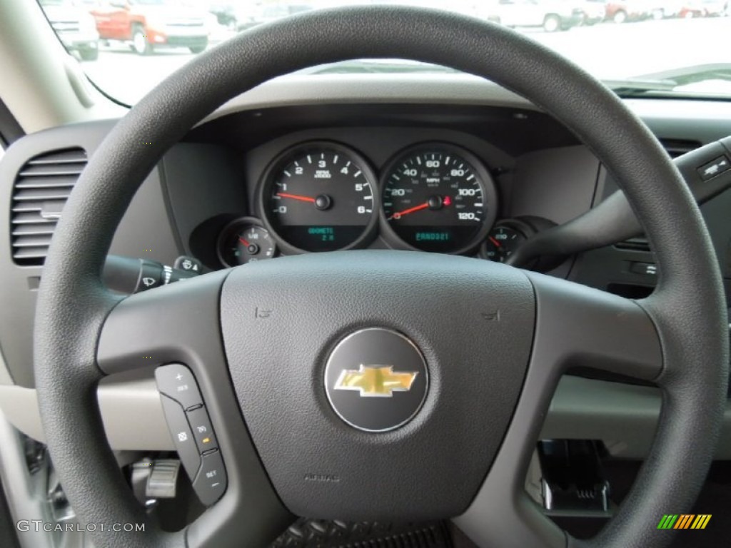 2012 Silverado 1500 LS Extended Cab - Silver Ice Metallic / Dark Titanium photo #12