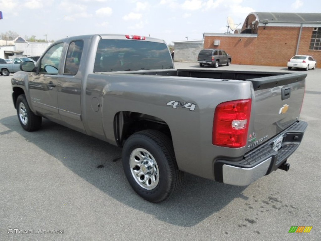 2012 Silverado 1500 LS Extended Cab 4x4 - Graystone Metallic / Dark Titanium photo #5