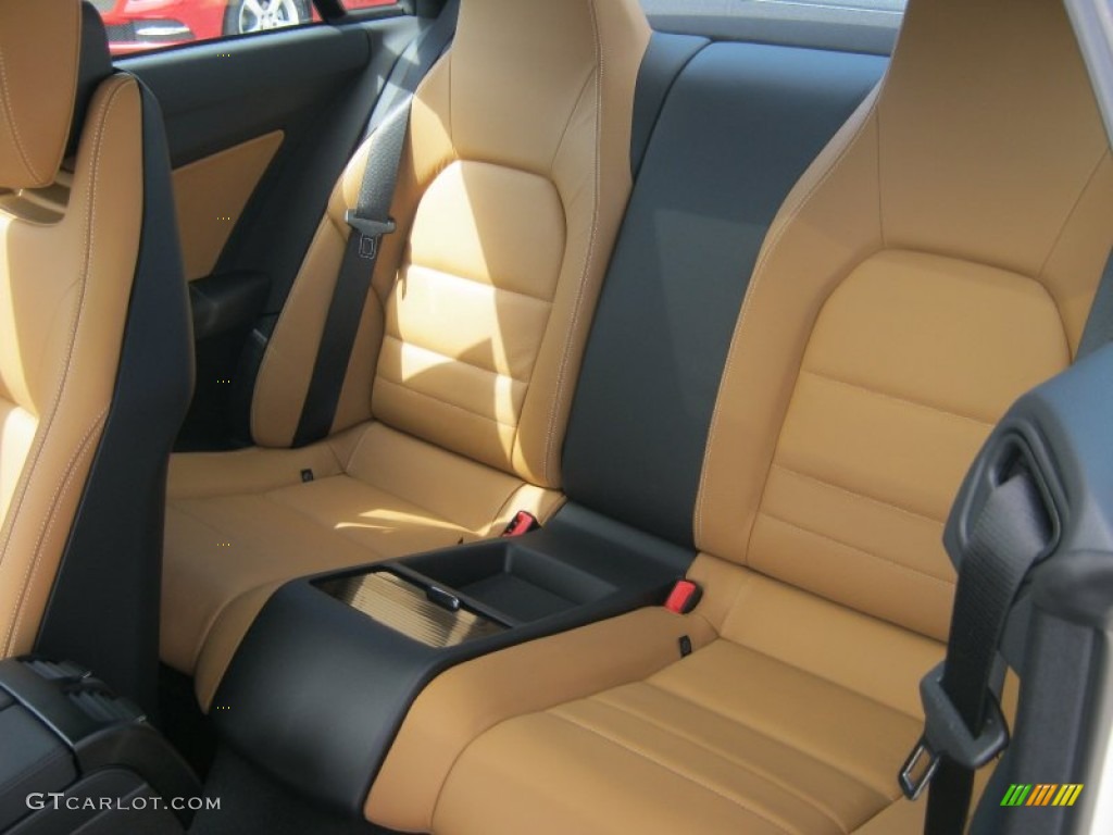 Natural Beige/Black Interior 2012 Mercedes-Benz E 350 Coupe Photo #62654387