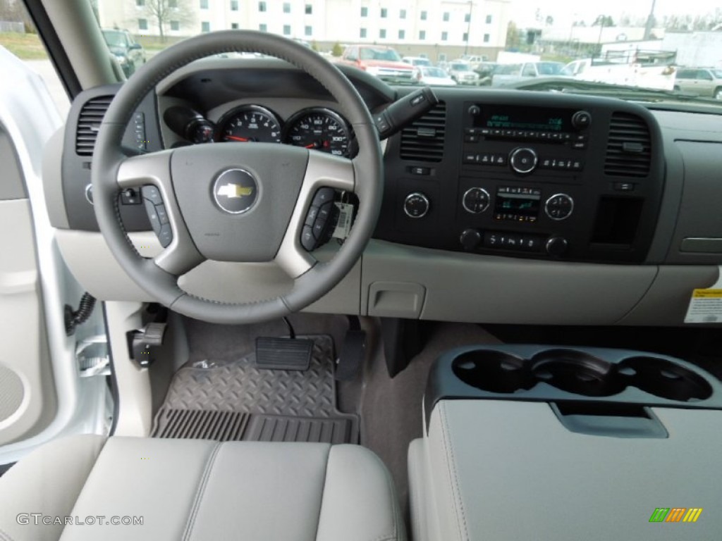 2012 Silverado 1500 LT Extended Cab 4x4 - Summit White / Light Titanium/Dark Titanium photo #16