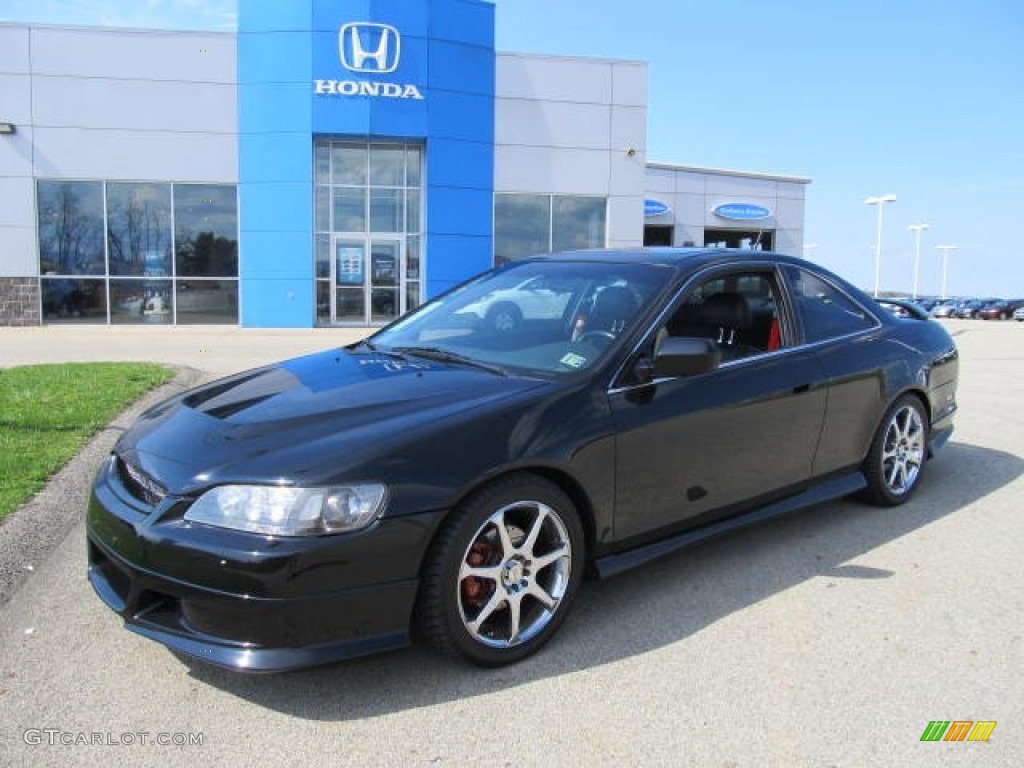 2000 Accord EX V6 Coupe - Nighthawk Black Pearl / Charcoal photo #1