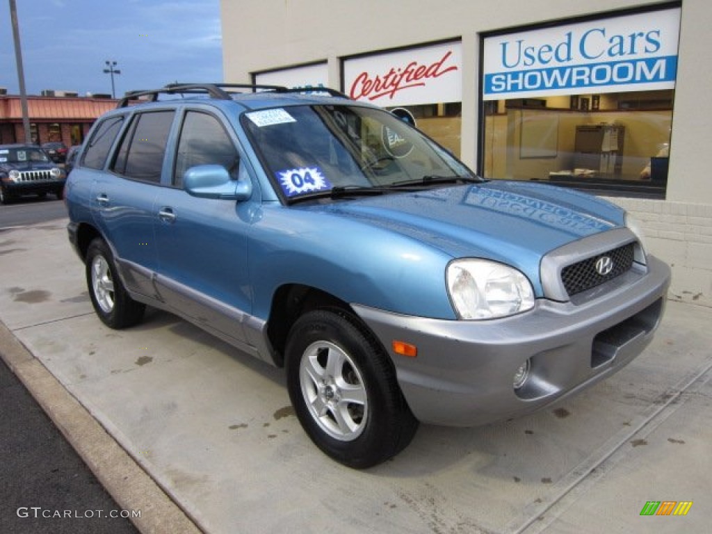 2004 Santa Fe LX 4WD - Arctic Blue / Gray photo #1