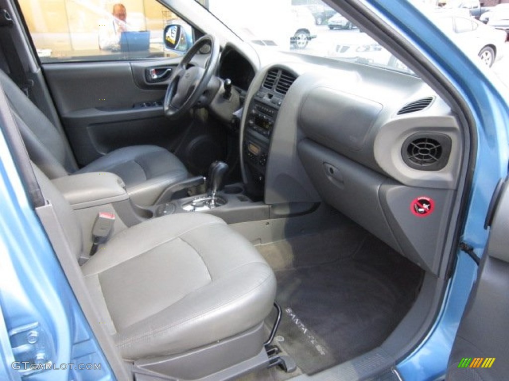 2004 Santa Fe LX 4WD - Arctic Blue / Gray photo #9