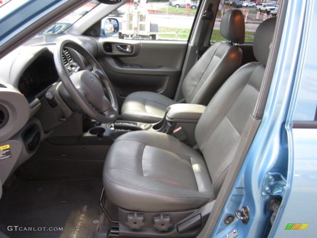 2004 Santa Fe LX 4WD - Arctic Blue / Gray photo #16