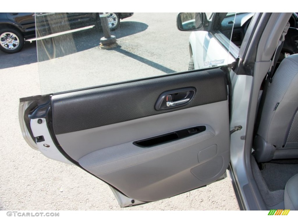 2007 Subaru Impreza 2.5i Sedan Anthracite Black Door Panel Photo #62656611
