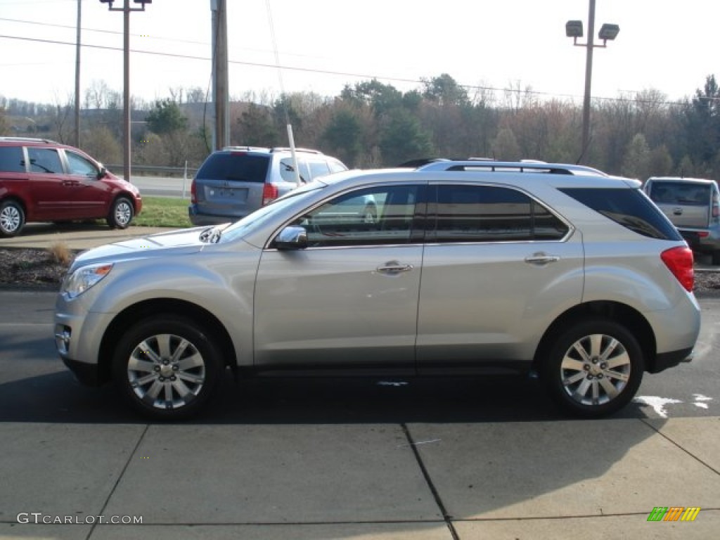 2010 Equinox LTZ AWD - Silver Ice Metallic / Jet Black photo #5