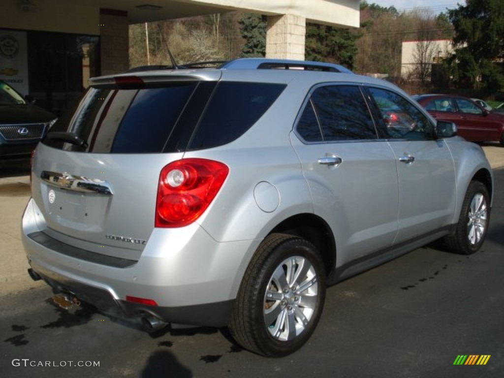 2010 Equinox LTZ AWD - Silver Ice Metallic / Jet Black photo #8