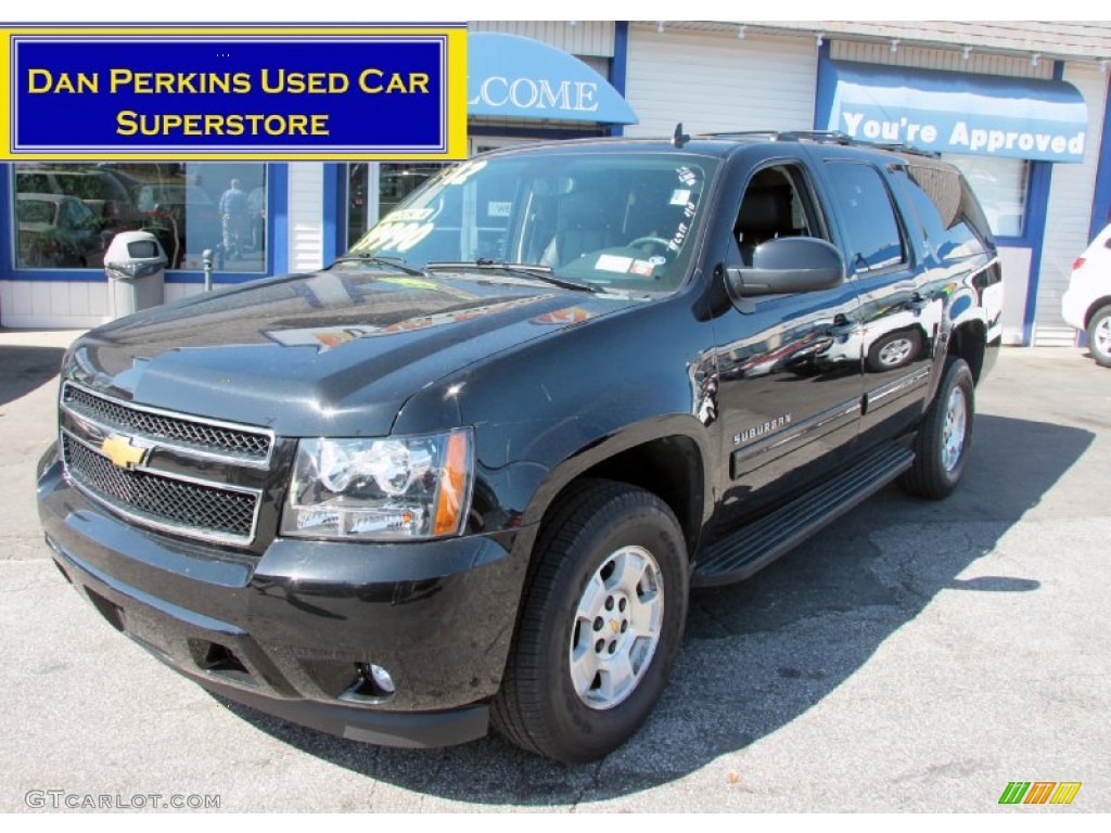 2012 Suburban LT 4x4 - Black / Ebony photo #1