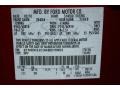  2010 Edge SEL Red Candy Metallic Color Code U6