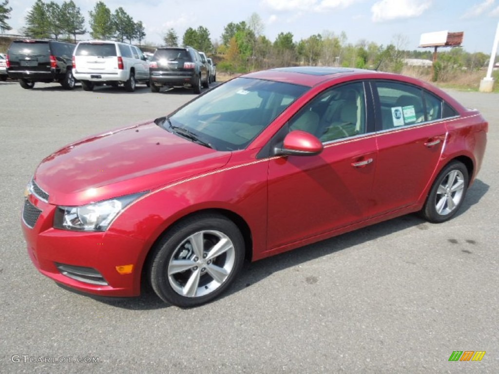 2012 Cruze LT - Crystal Red Metallic / Cocoa/Light Neutral photo #1