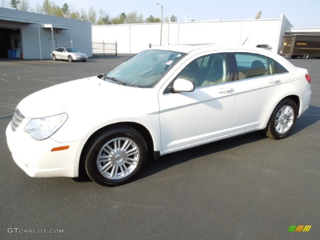 2008 Sebring Touring Sedan - Stone White / Dark Khaki/Light Graystone photo #1