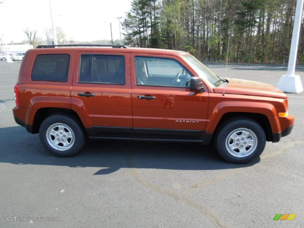 2012 Patriot Sport - Copperhead Orange Pearl / Dark Slate Gray/Light Pebble Beige photo #3