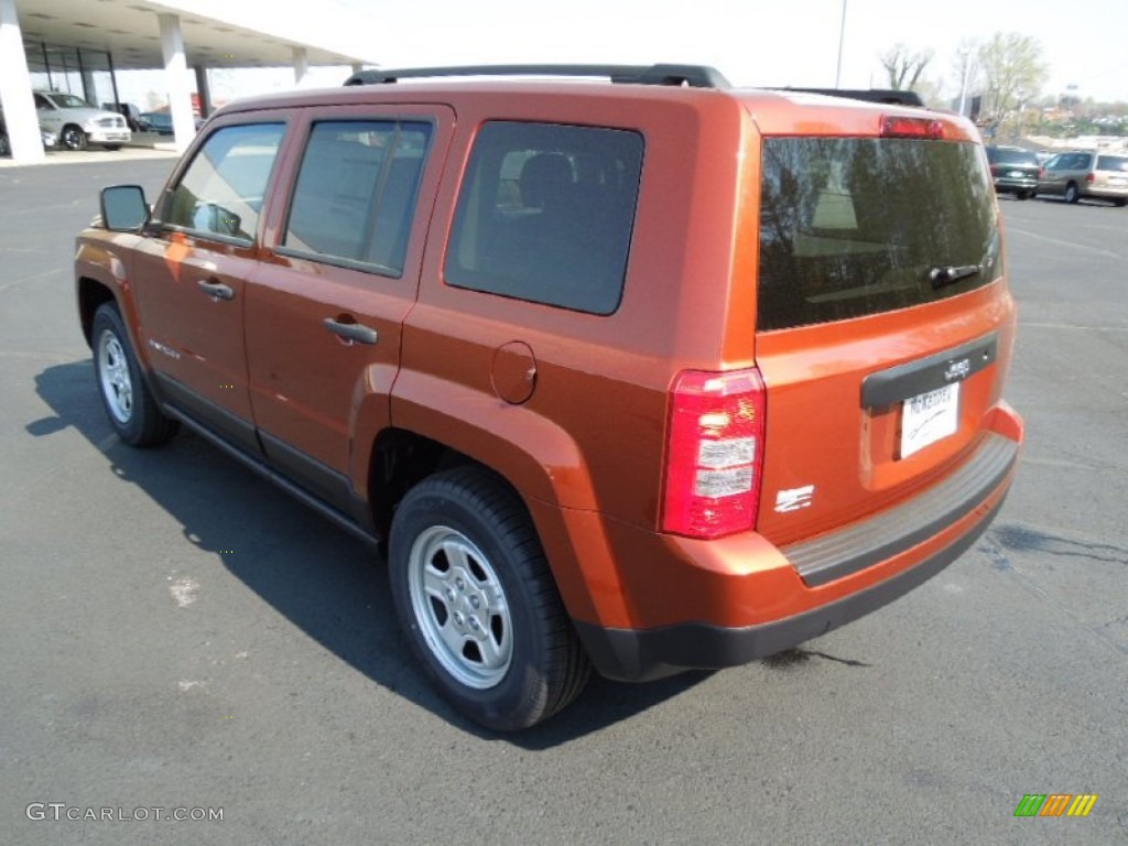 2012 Patriot Sport - Copperhead Orange Pearl / Dark Slate Gray/Light Pebble Beige photo #5