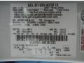 WS: White Suede 2008 Ford Fusion SE V6 Color Code