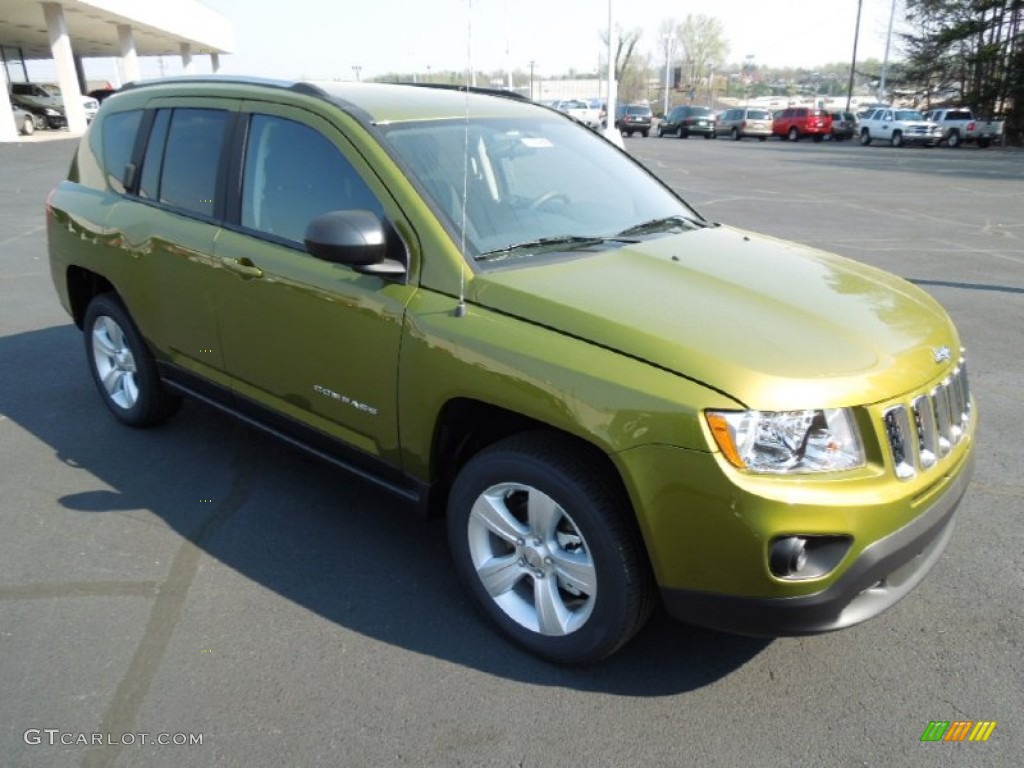 Rescue Green Metallic 2012 Jeep Compass Sport 4x4 Exterior Photo #62660980