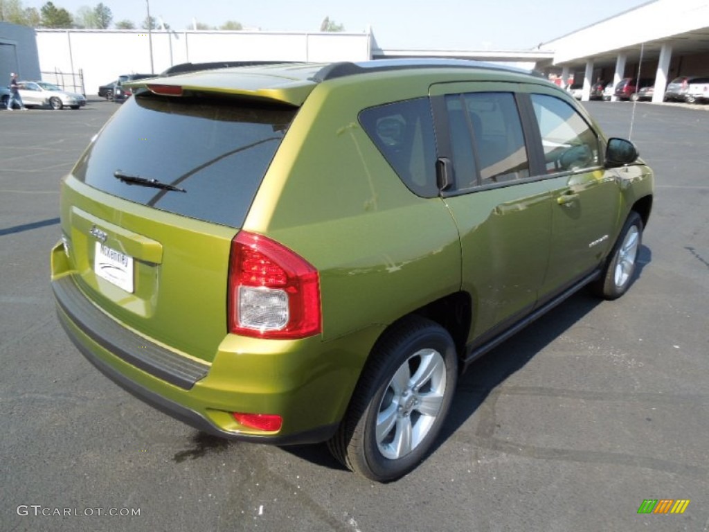 Rescue Green Metallic 2012 Jeep Compass Sport 4x4 Exterior Photo #62661003
