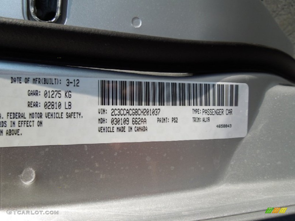 2012 300 Limited - Bright Silver Metallic / Black photo #7