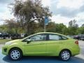 2012 Lime Squeeze Metallic Ford Fiesta SE Sedan  photo #2