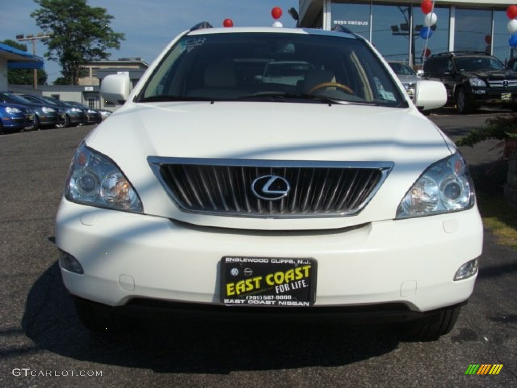 2008 RX 350 AWD - Crystal White / Ivory photo #2