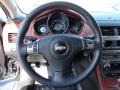 Ebony/Brick 2009 Chevrolet Malibu LTZ Sedan Steering Wheel