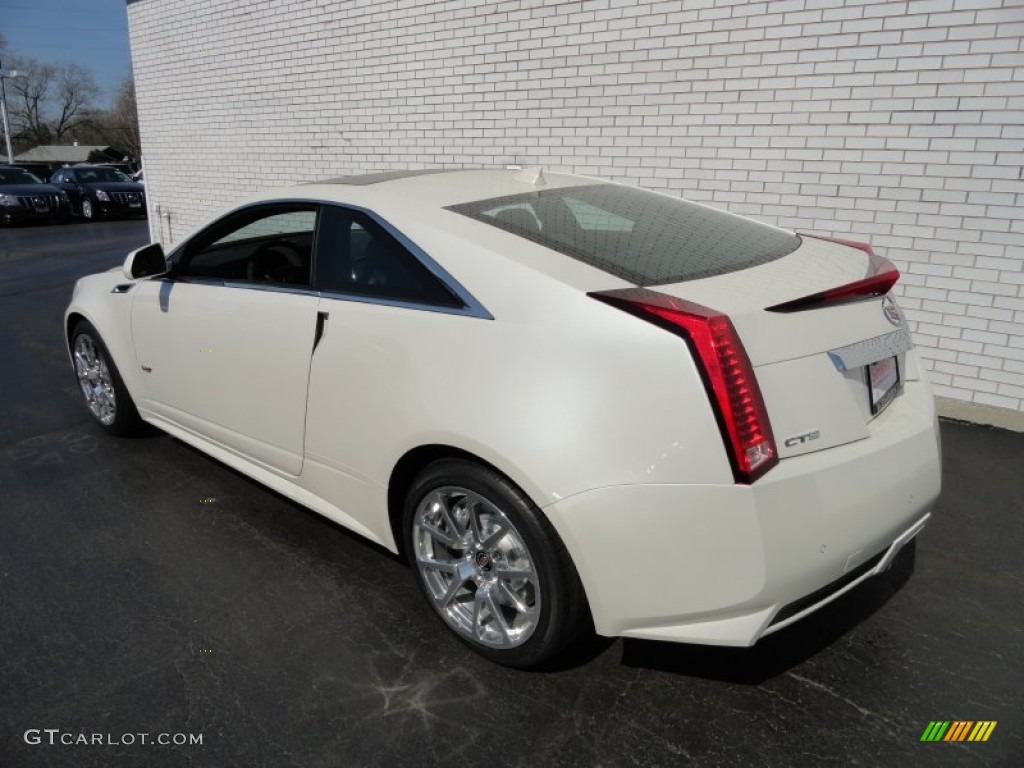 2012 CTS -V Coupe - White Diamond Tricoat / Ebony/Ebony photo #5