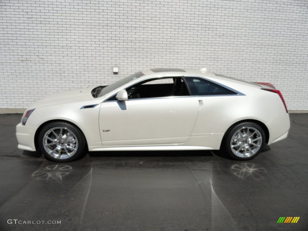 White Diamond Tricoat 2012 Cadillac CTS -V Coupe Exterior Photo #62662518