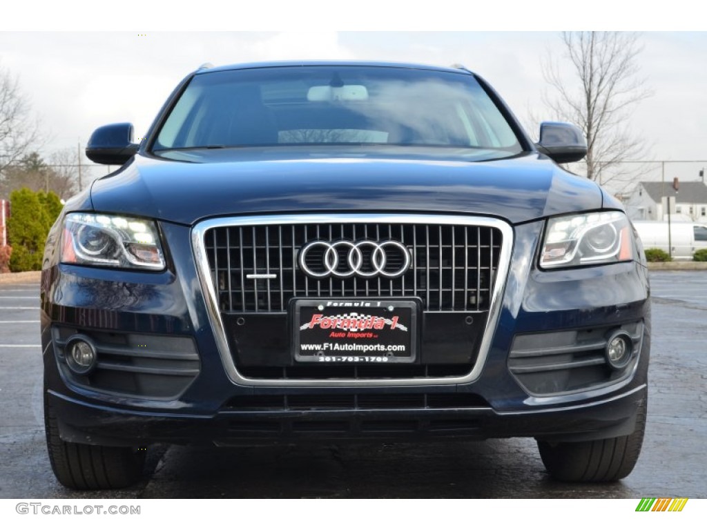 2009 Q5 3.2 Premium quattro - Deep Sea Blue Pearl Effect / Black photo #2