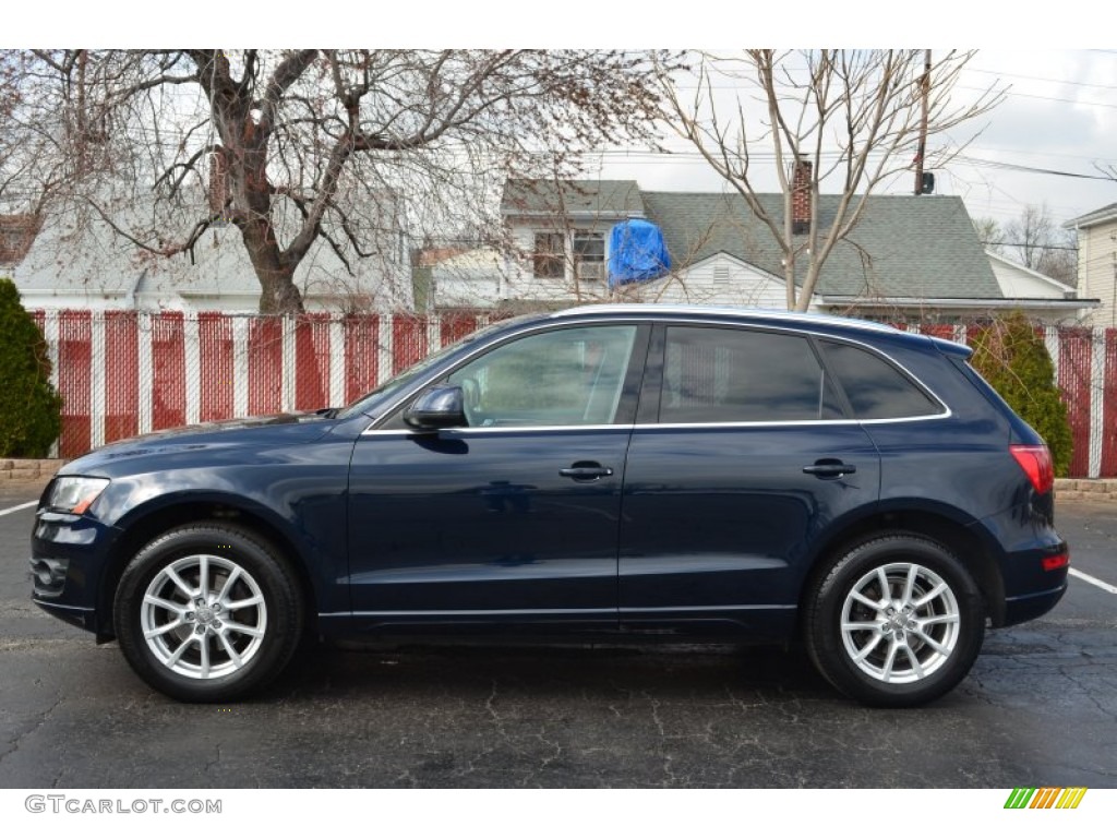 2009 Q5 3.2 Premium quattro - Deep Sea Blue Pearl Effect / Black photo #4