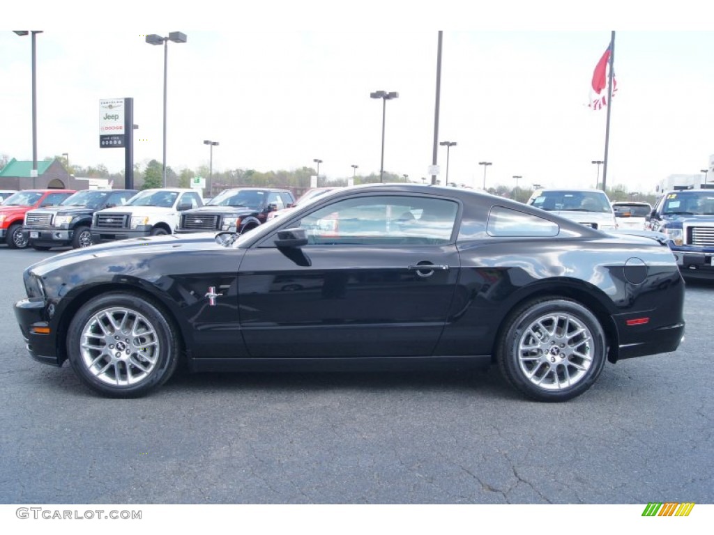 Black 2013 Ford Mustang V6 Premium Coupe Exterior Photo #62664737