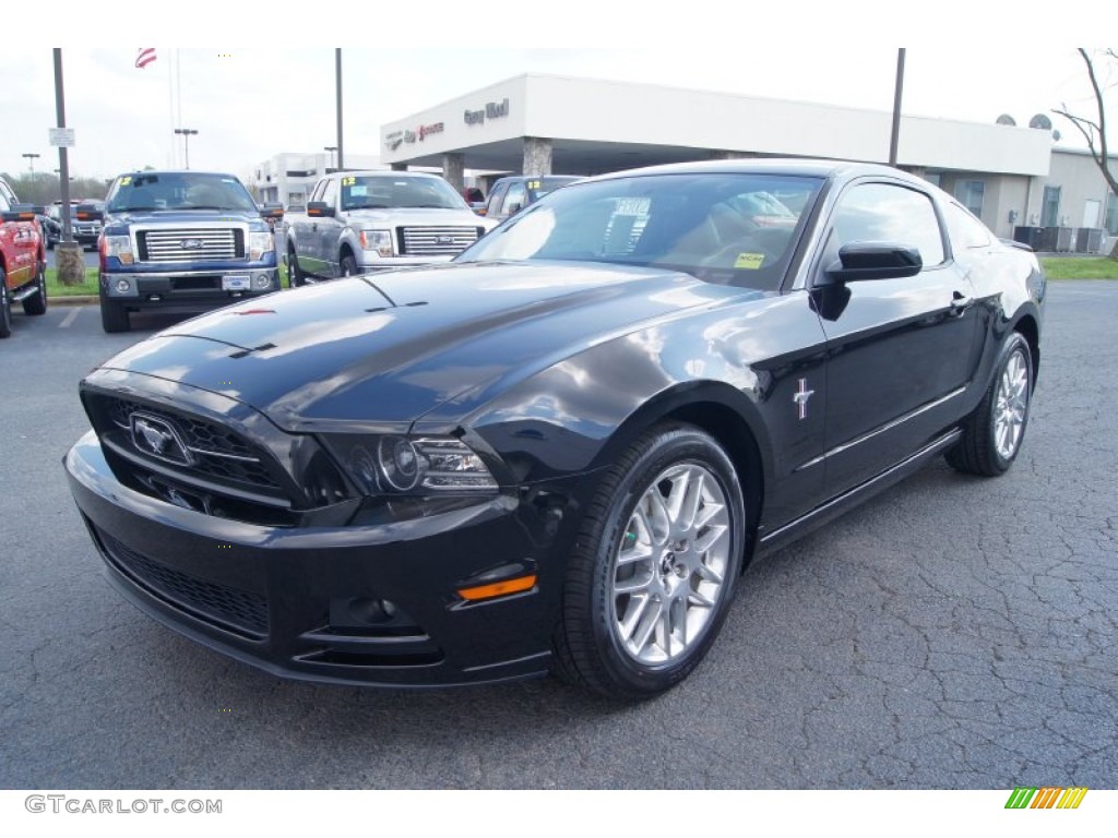 Black 2013 Ford Mustang V6 Premium Coupe Exterior Photo #62664746