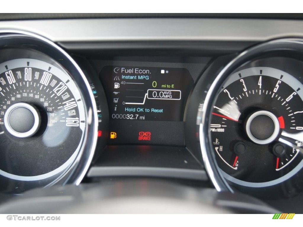 2013 Ford Mustang V6 Premium Coupe Gauges Photo #62664866