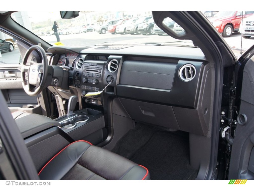 2012 Ford F150 FX2 SuperCrew FX Sport Appearance Black/Red Dashboard Photo #62665093
