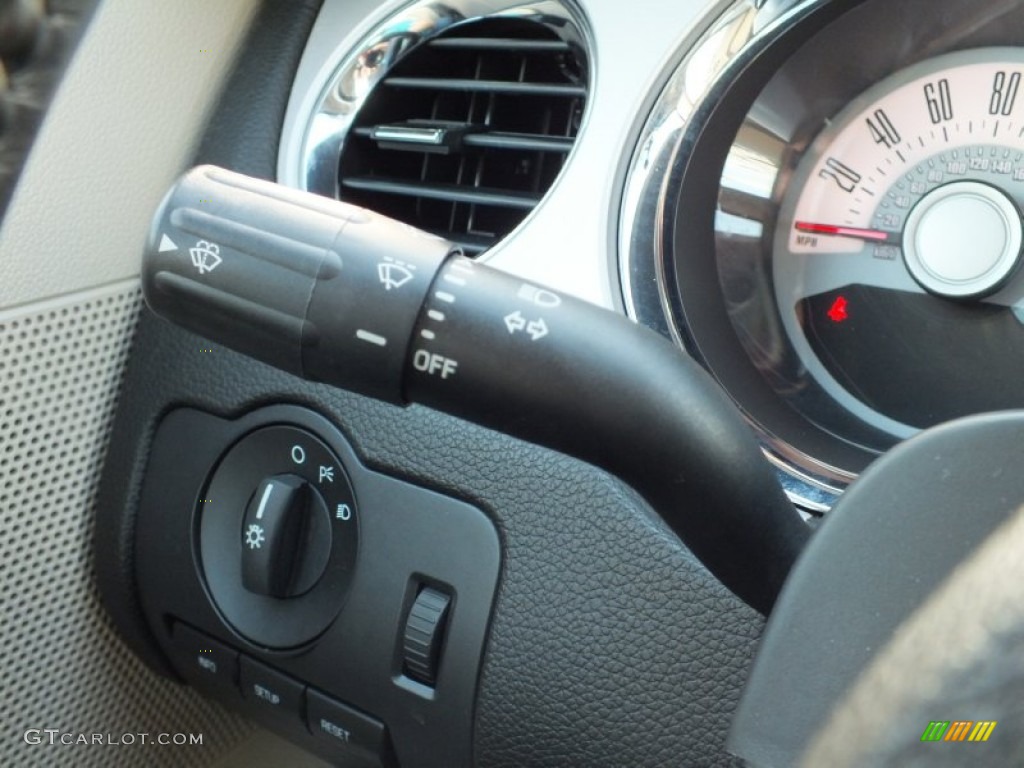 2011 Mustang V6 Premium Coupe - Ebony Black / Stone photo #28