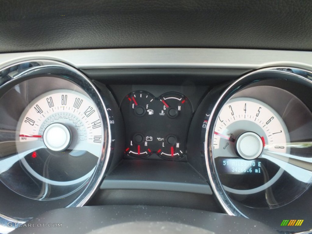 2011 Ford Mustang V6 Premium Coupe Gauges Photo #62666048