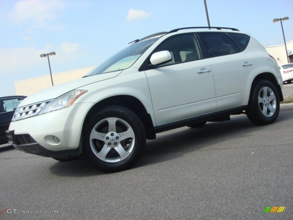 2004 Murano SL AWD - Glacier Pearl White / Cafe Latte photo #2